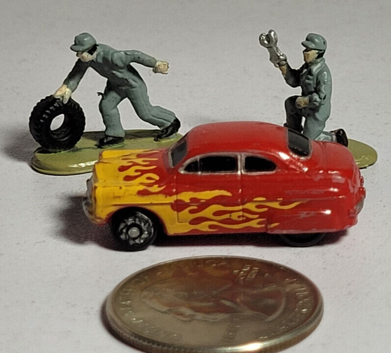 '49 Mercury Red Flames Service Masters lot Galoob Micro Machines Rare Vintage