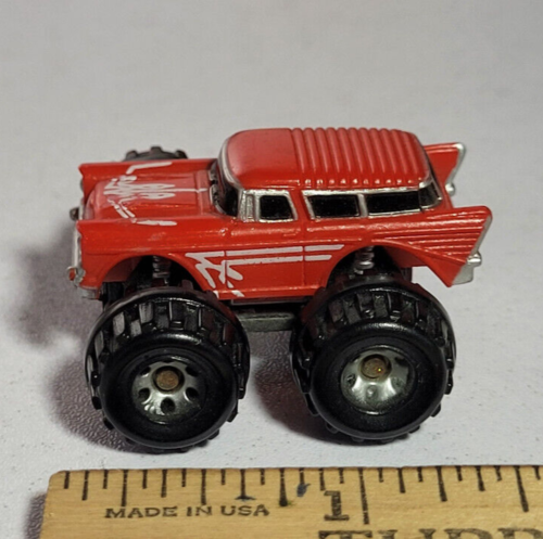 '57 Chevy Red Nomad Super 4x4 Monster Truck Galoob Micro Machines Rare Vintage