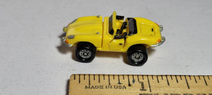 Deluxe Jaguar Yellow 2 Galoob Micro Machines Rare Vintage