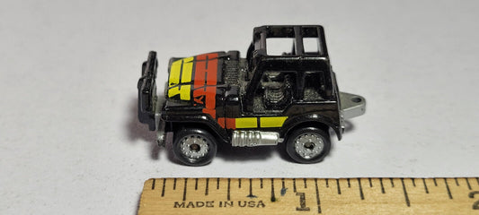 Jeep Black Red Yellow Wrangler CJ #2 Galoob Micro Machines Rare Vintage