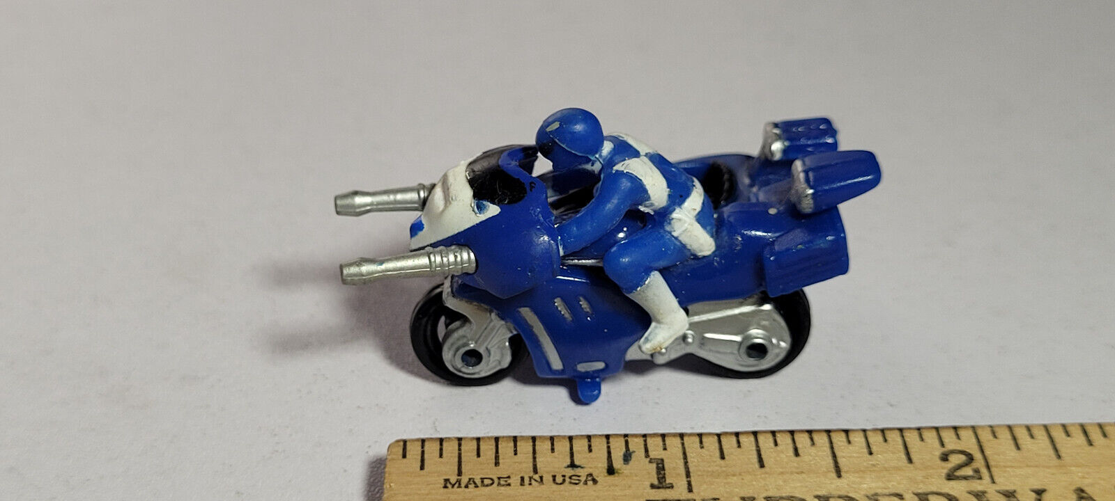 Blue Mighty Morphin Power Ranger Motorcycle Galoob Micro Machines Rare Vintage