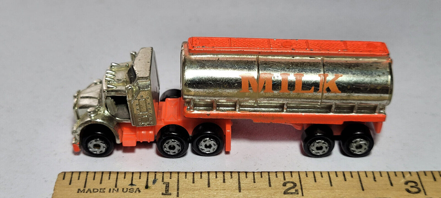 Pink Chromers Tanker Semi Truck Tractor Trailer Galoob Micro Machines Rare Vtg