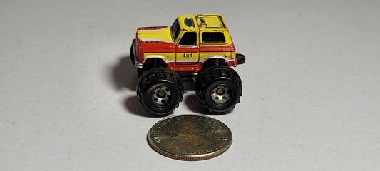 Yellow Blazer #1 Super 4x4 Monster Truck Galoob Micro Machines Rare Vintage