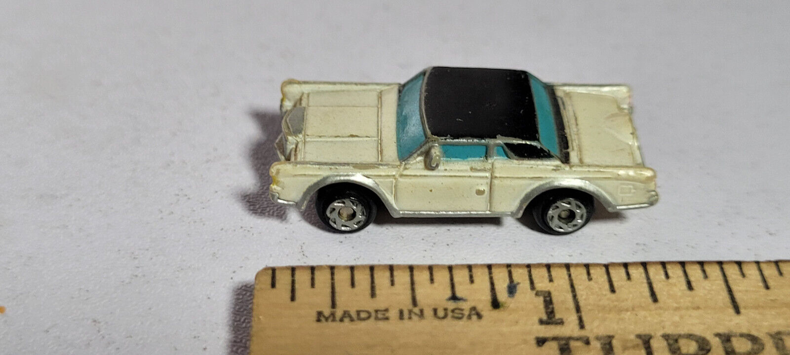 Lincoln Continental White Mark III Galoob Micro Machines Rare Vintage