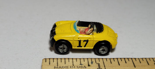 Porsche 356 Speedster Yellow with Driver Galoob Micro Machines Rare Vintage