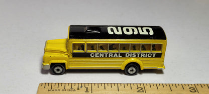 Central District School Bus 295 Super Lights Galoob Micro Machines Rare Vintage