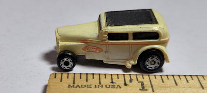 '32 Ford Chopped Faded Yellow #5 Galoob Micro Machines Rare Vintage