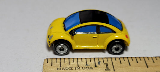 VW Volkswagen Bug Beetle Concept Yellow Galoob Micro Machines Rare Vintage