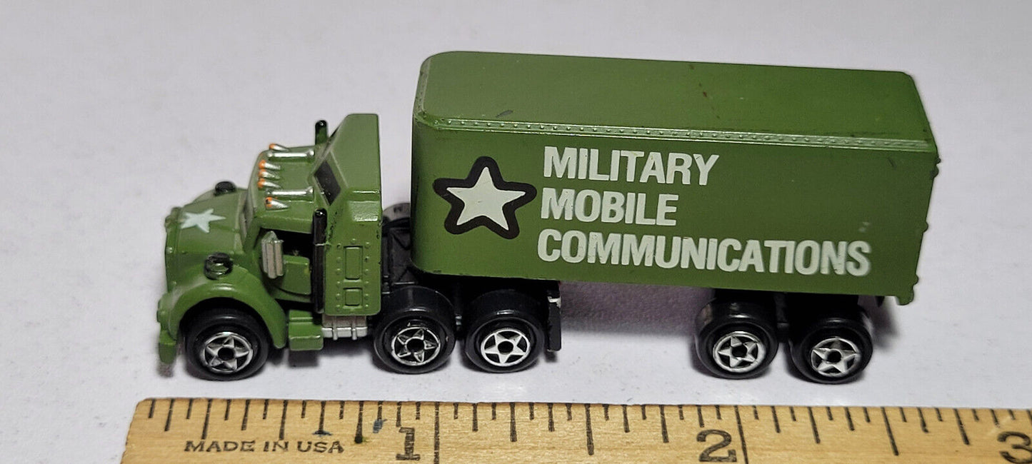 Military Mobile 1 Semi Truck Tractor Trailer Galoob Micro Machines Rare Vintage