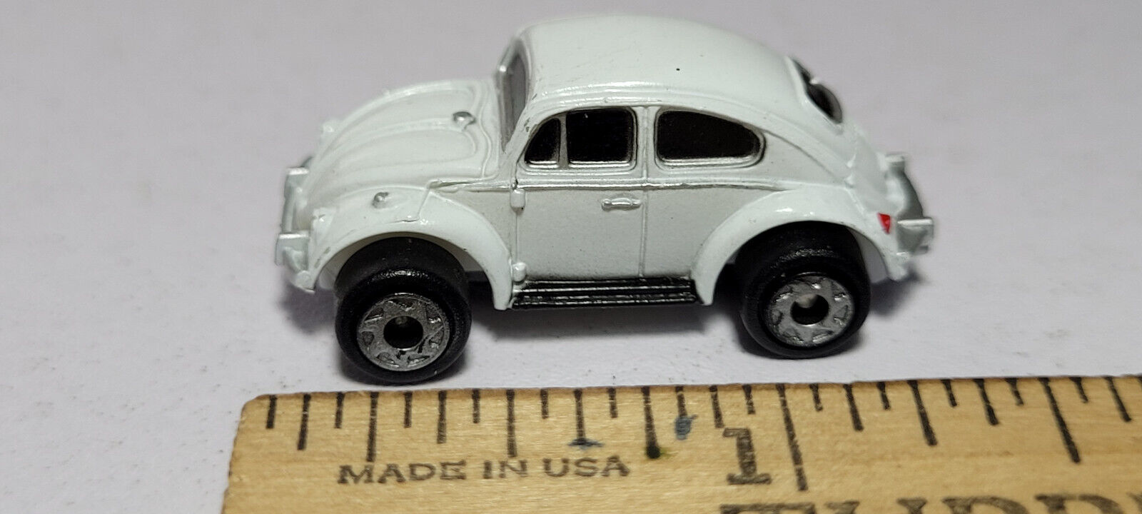 VW Volkswagen Beetle Bug White Galoob Micro Machines Rare Vintage