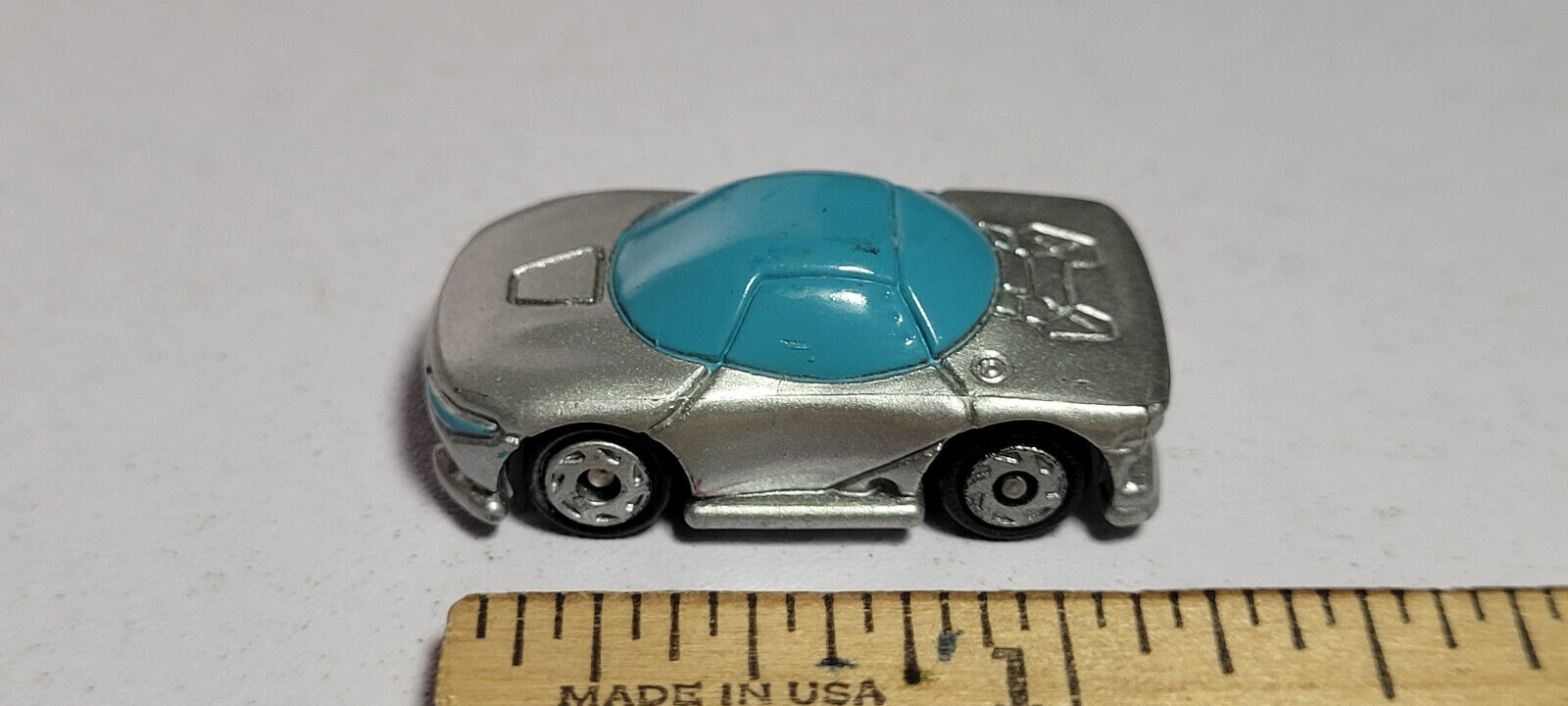 Mitsubishi HSR Concept Gray 2 Silver Blue Galoob Micro Machines Rare Vintage