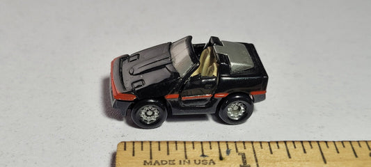 Deluxe '87 Vette 2 Black Chevy Corvette Galoob Micro Machines Rare Vintage