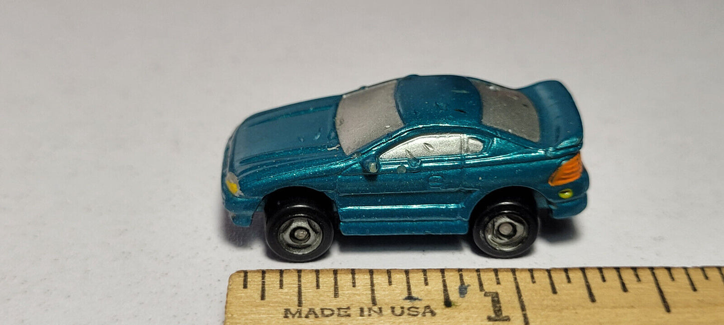 90s Blue Green #3 Ford Mustang Galoob Micro Machines Rare Vintage