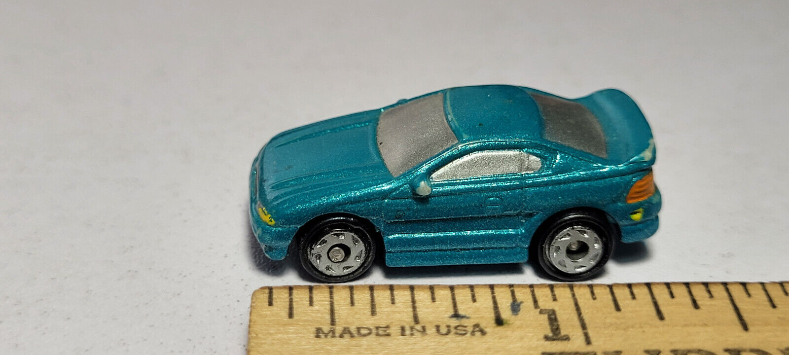 90s Blue Green #4 Ford Mustang Galoob Micro Machines Rare Vintage