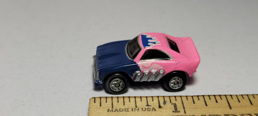 Dodge Charger Pink Blue Funny Car #2 Galoob Micro Machines Rare Vintage