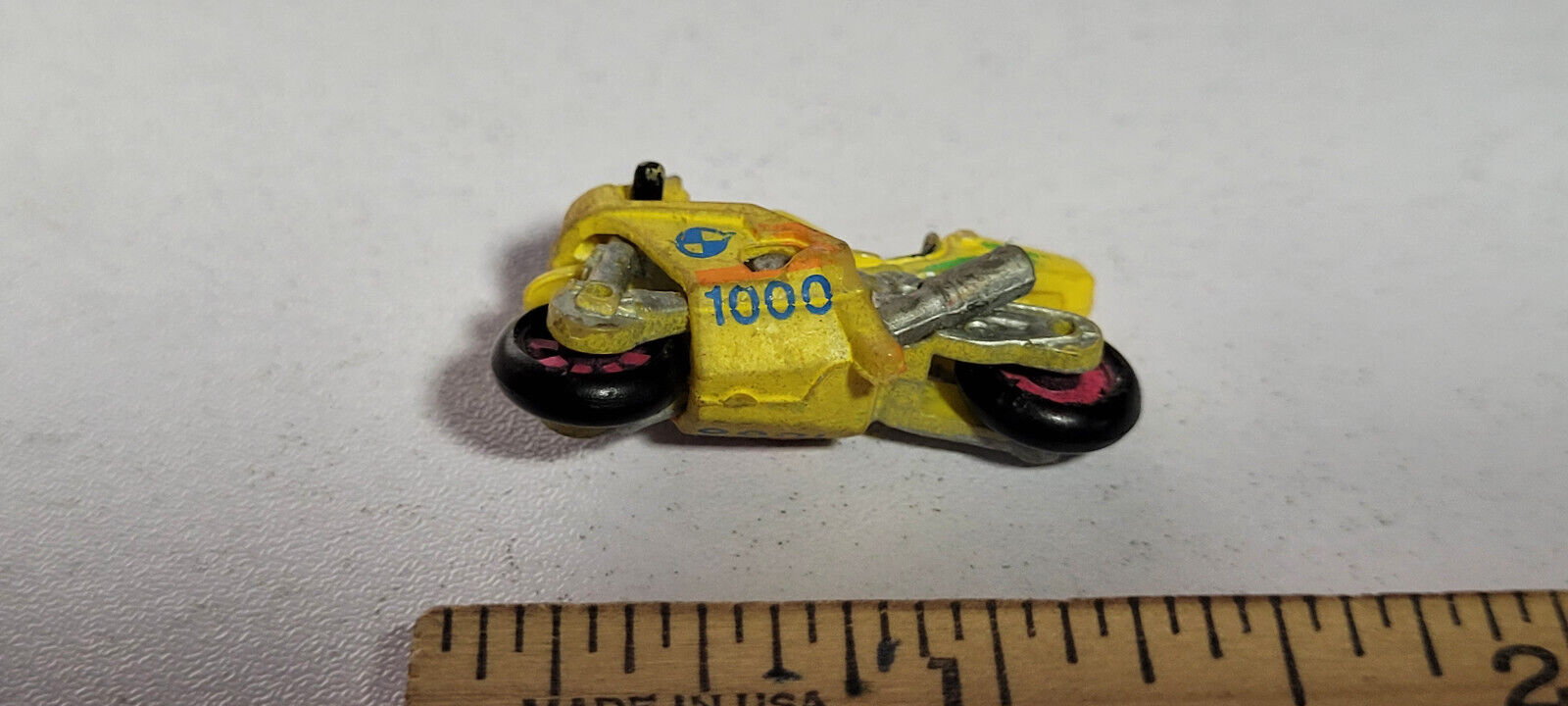 Ducati MHR 1000 Yellow No Rider Motorcycle Galoob Micro Machines Rare Vintage