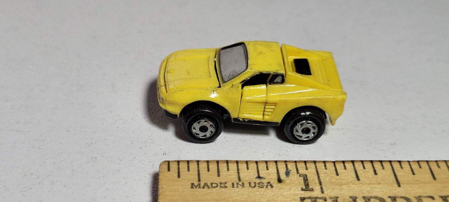 Deluxe Ferrari Testarossa Yellow Galoob Micro Machines Rare Vintage