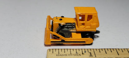 Construction Bulldozer Orange Gray Galoob Micro Machines Rare Vintage