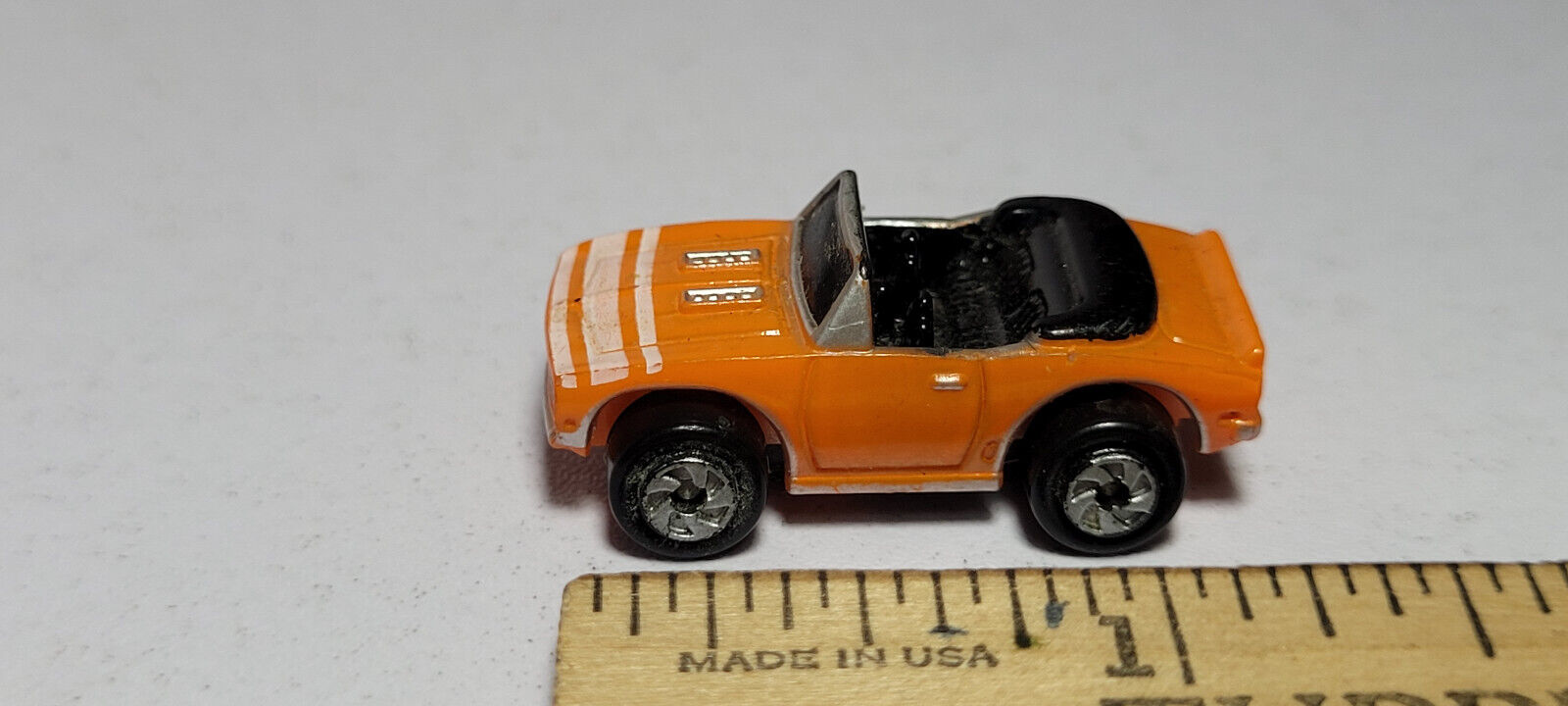 Chevy Camaro Orange White Stripes #10 Chevrolet Galoob Micro Machines Rare Vtg