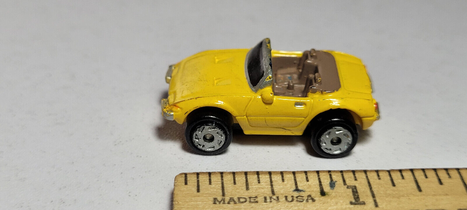 Ferrari Daytona Spyder Yellow Galoob Micro Machines Rare Vintage