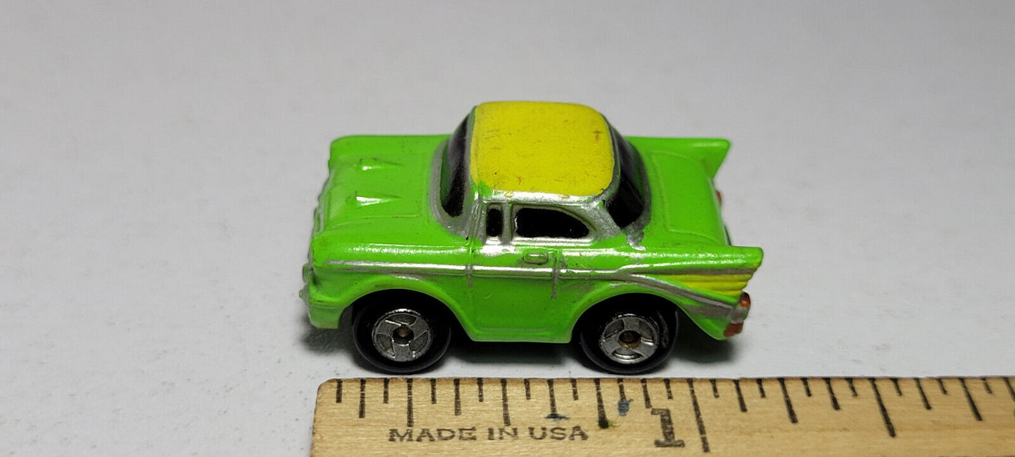 '57 Chevy Green Yellow #3 Galoob Micro Machines Rare Vintage