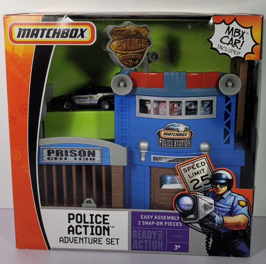 Police Action Adventure Set New Sealed with car 2006 Matchbox Rare Vintage