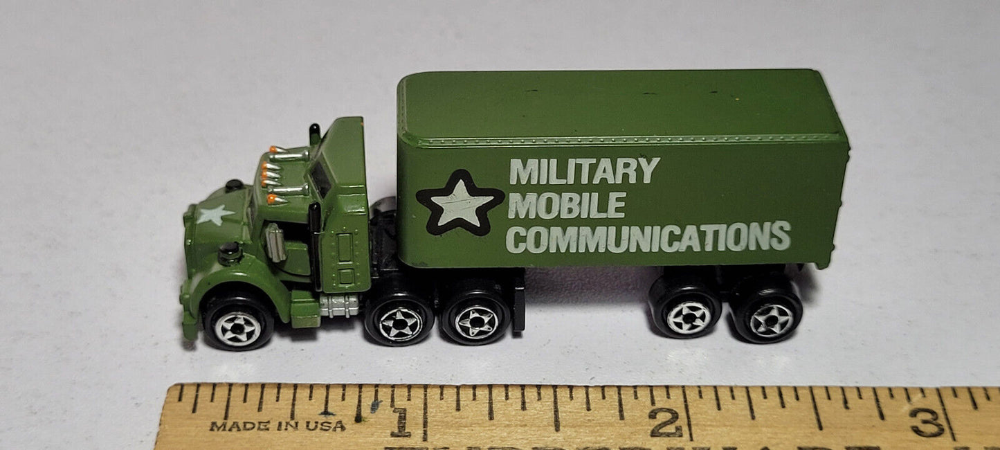 Military Mobile 2 Semi Truck Tractor Trailer Galoob Micro Machines Rare Vintage