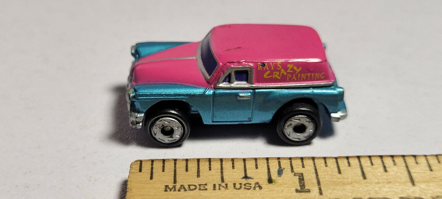 53 Chevy Delivery Sedan 2 Rays Crazy Painting Galoob Micro Machines Rare Vintage