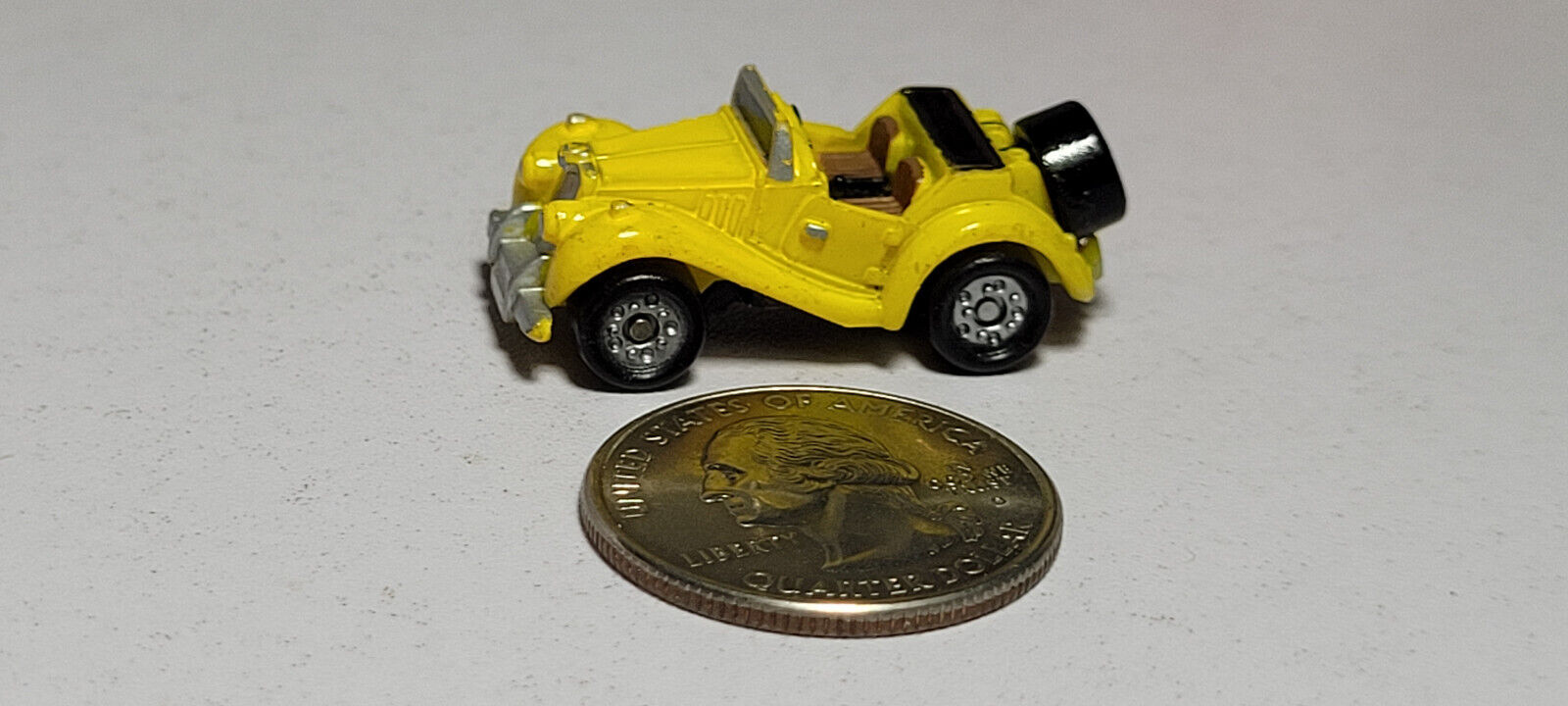 Yellow MGTF Roadster Galoob Micro Machines Rare Vintage