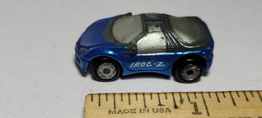 Blue 3 Chevy Iroc-Z Camaro Concept Chevrolet Galoob Micro Machines Rare Vintage