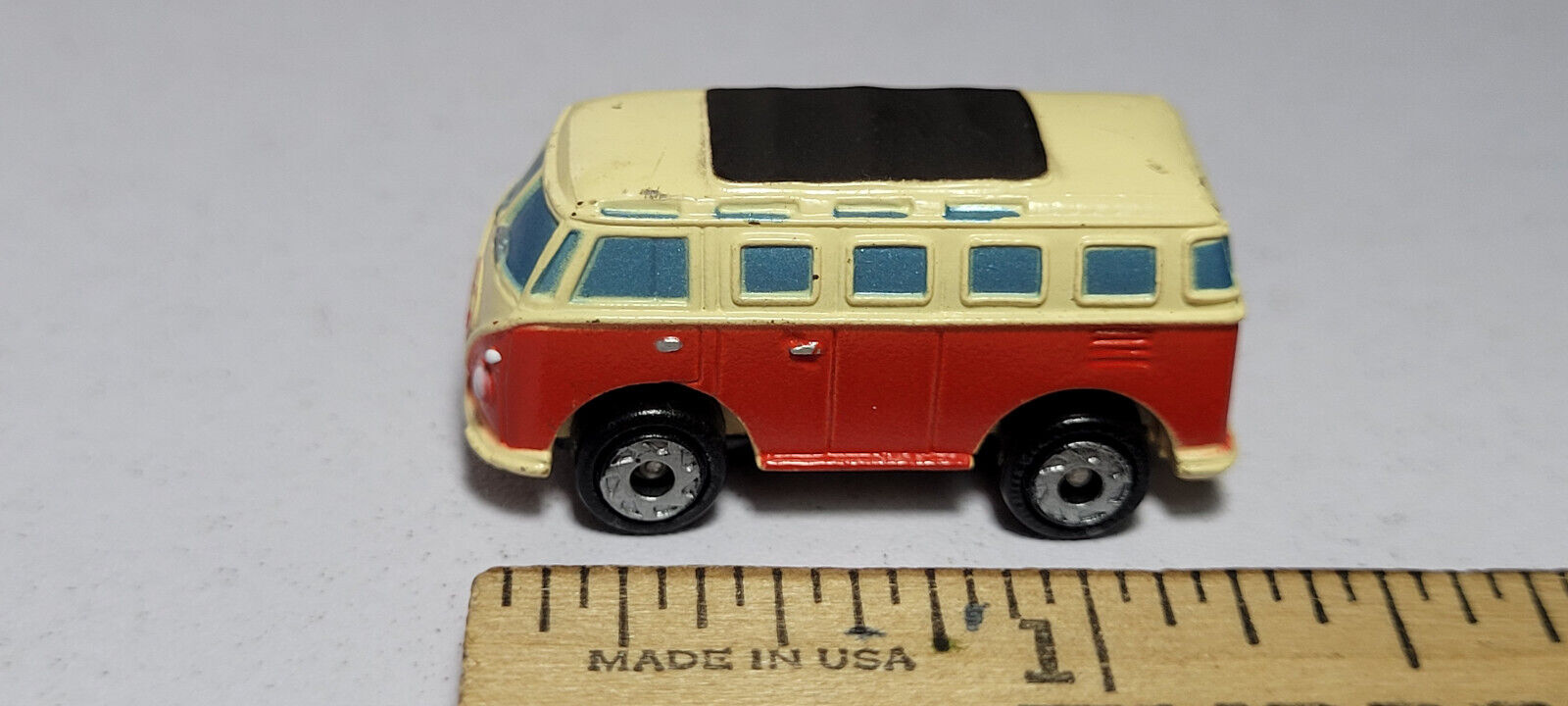 VW Volkswagen Microbus Bus Red Galoob Micro Machines Rare Vintage