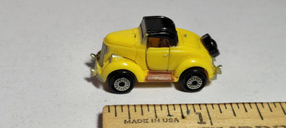 Deluxe '36 Ford Yellow Galoob Micro Machines Rare Vintage