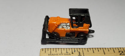 Construction Bulldozer Orange Black Galoob Micro Machines Rare Vintage