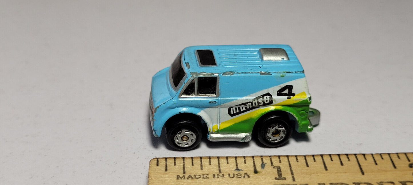 Chevy Van Blue Moroso 4 Chevrolet Galoob Micro Machines Rare Vintage